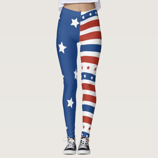 Amerika för amerikanpatriotbehålla underbar old leggings (Framsida)