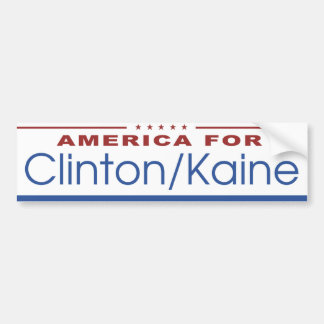 Amerika för Clinton/Kaine 2016 Bildekal