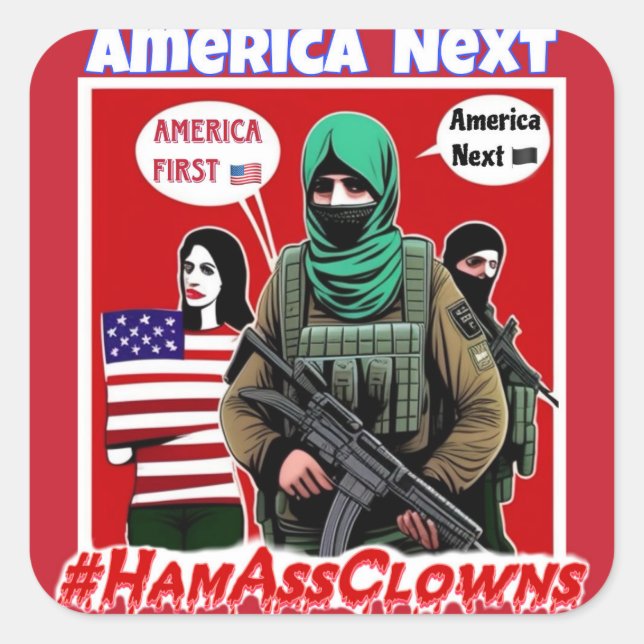 Amerika först/Amerika nästa märke (Framsida)