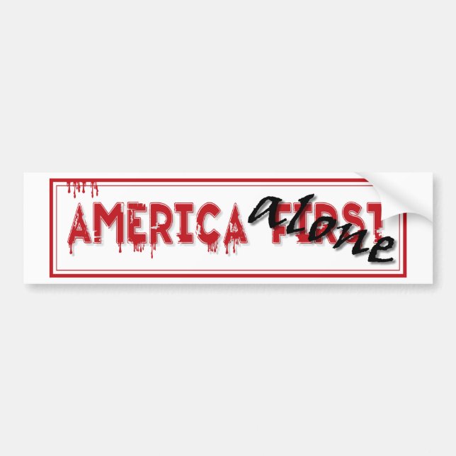 Amerika först..... bildekal (Framsidan)