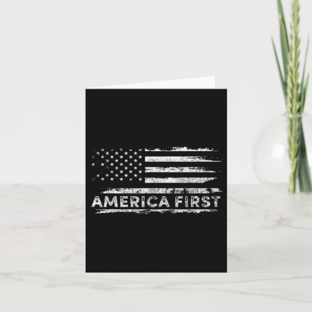 Amerika först, en ny dag, Donald Trump Kort (Framsida)