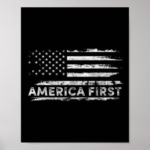 Amerika först, en ny dag, Donald Trump Poster