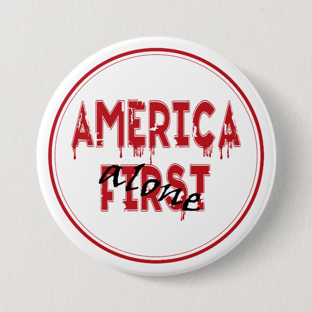 Amerika först... knapp (Framsida)
