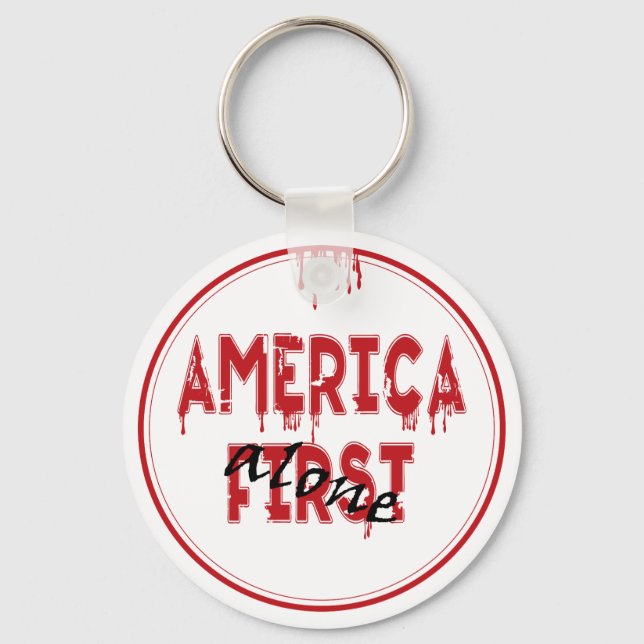 Amerika först.... nyckelring (Framsida)