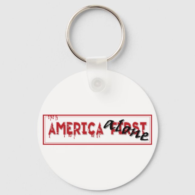 Amerika först...... nyckelring (Framsida)
