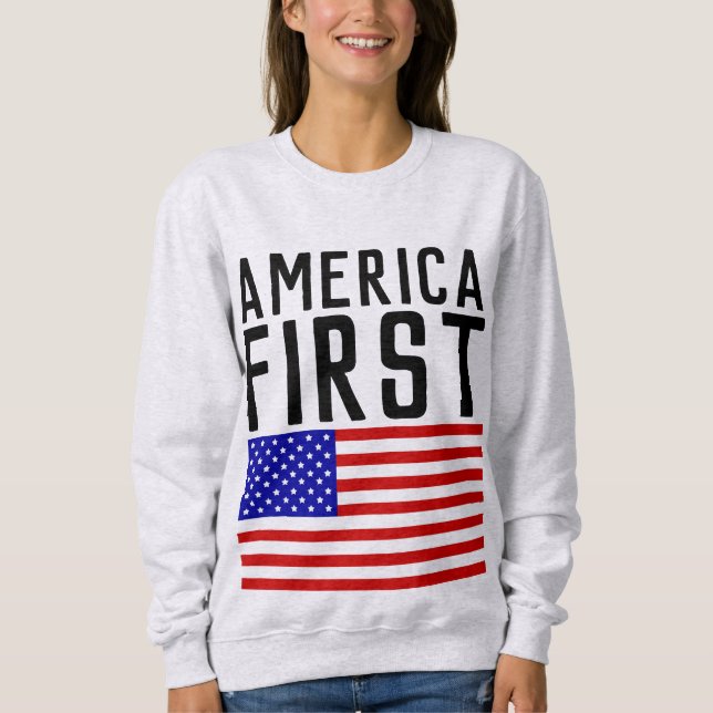 AMERIKA FÖRST, Patriotic T-shirts (Framsida)
