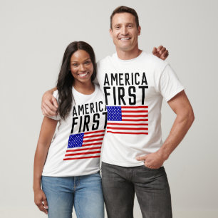 AMERIKA FÖRST, Patriotiska T-shirts