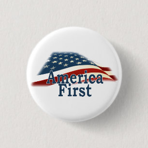 Amerika först USA flagga Knapp