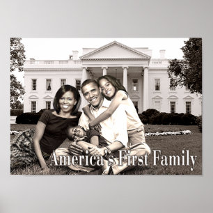 Amerika första familjaffisch poster