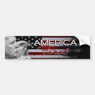 AMERIKA FÖRSTA SLOGANÖRN EN BILDEKAL