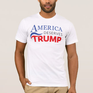 Amerika förtjänar trumf - storhetutslagsplats t-shirt