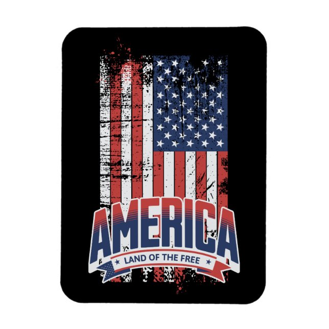 Amerika - Fri mark Magnet (Vertikal)