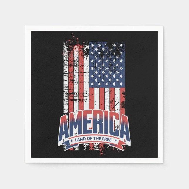 Amerika - Fri mark Pappersservett (Framsidan)