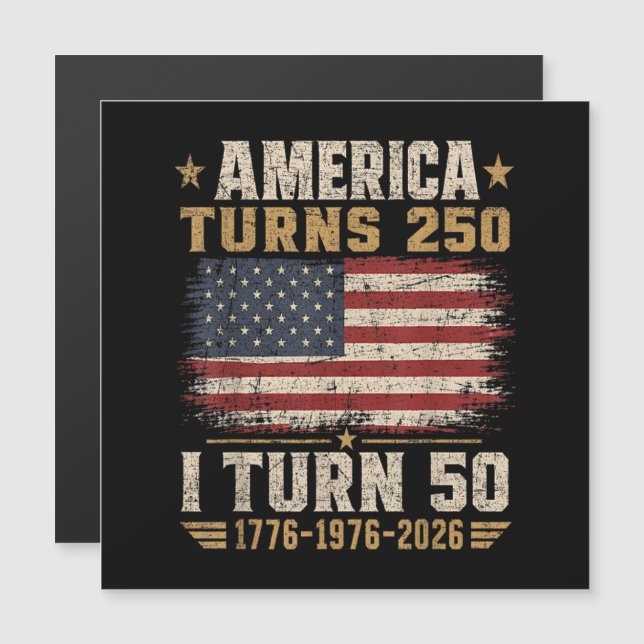 Amerika fyller 250 jag fyller 50 (Fram/baksida)