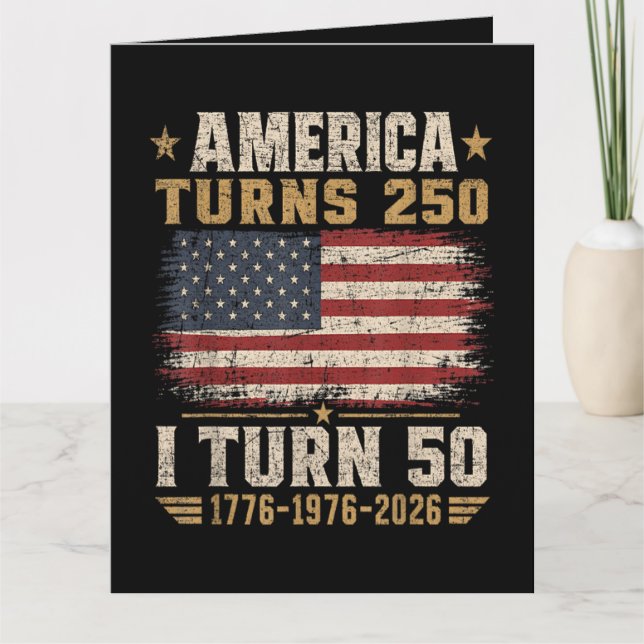 Amerika fyller 250 jag fyller 50 kort (Framsida)