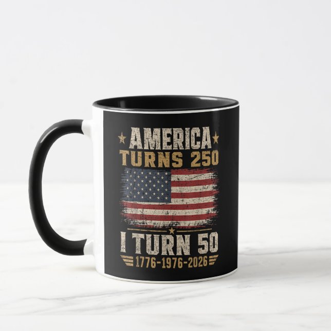 Amerika fyller 250 jag fyller 50 mugg (Vänster)