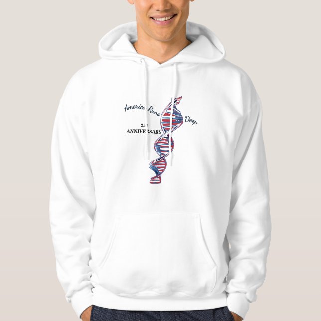Amerika går på djupet hoodie (Framsida)