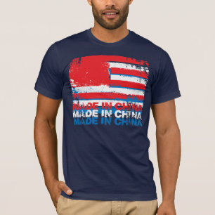 Amerika gjorde i den i lagra chinan - - vit tee