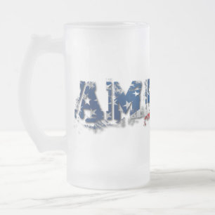 Amerika Glass mugg