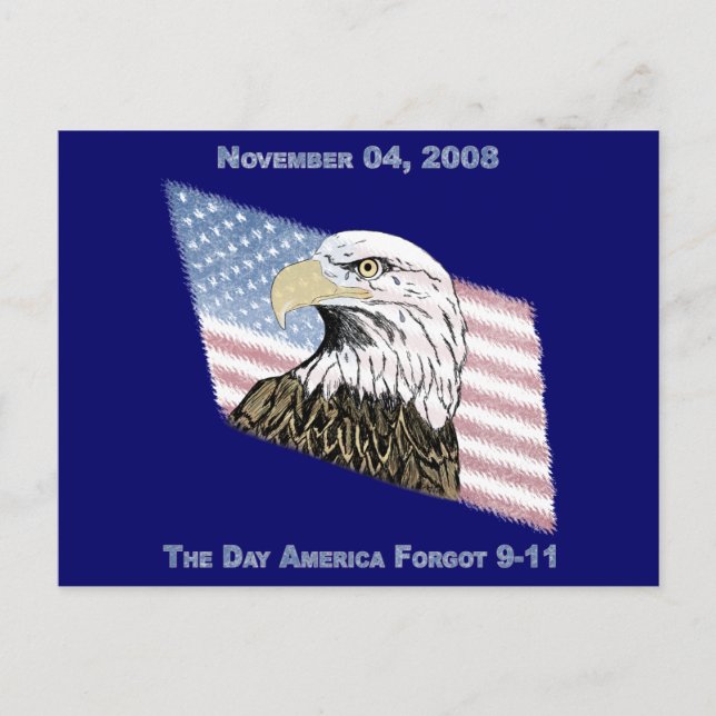 Amerika glömde 9-11 vykort (Framsida)