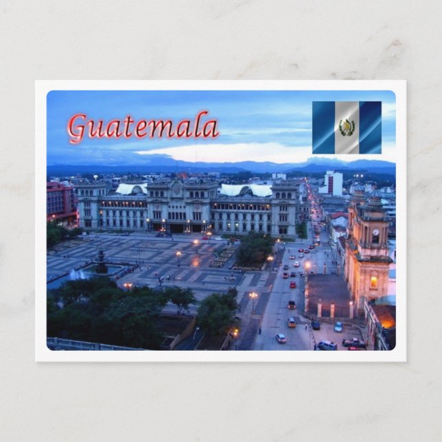 Amerika - Guatemala - Guatemala City - Vykort (Framsida)