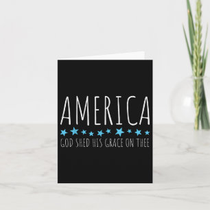 Amerika Gud Öste Sin Nåd Över Dig Rolig Kristendom Kort