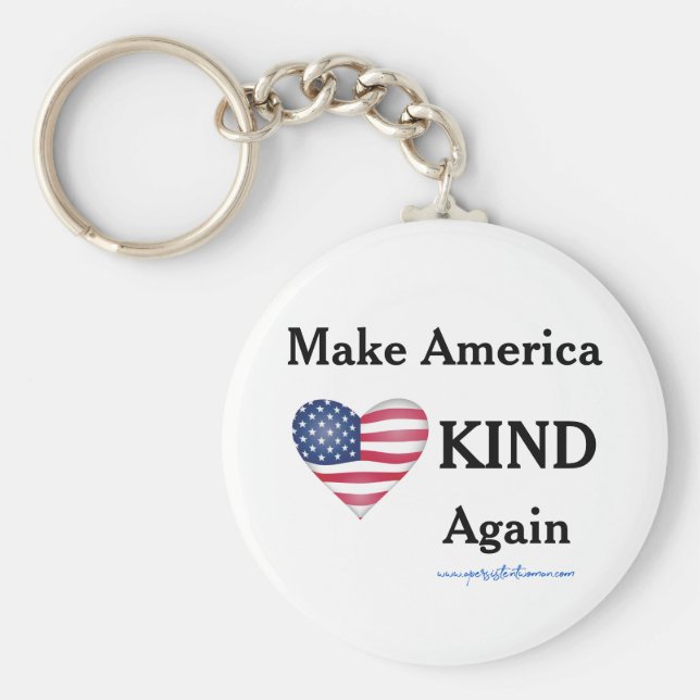 Amerika har alltid varit UNDERBART, nu låt oss man Nyckelring (Framsidan)