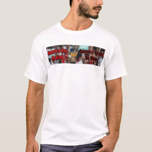 Amerika har ingen Kung-anti-trump 2024-blått T Shirt