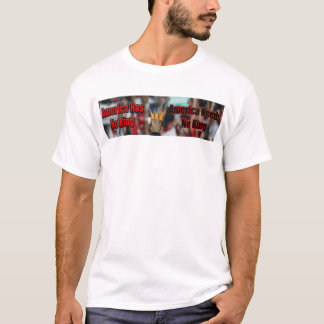 Amerika har ingen Kung-anti-trump 2024-blått T Shirt