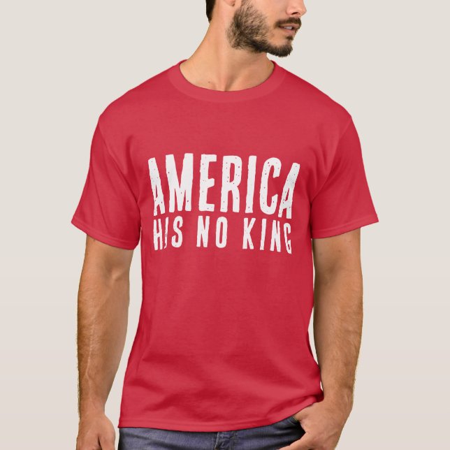 Amerika har ingen Kung T Shirt (Framsida)