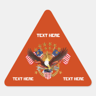 Amerika har inte glömt triangeln, se endast anteck triangelformat klistermärke