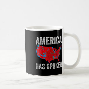 Amerika har talat i Karta under 2024. Kaffemugg