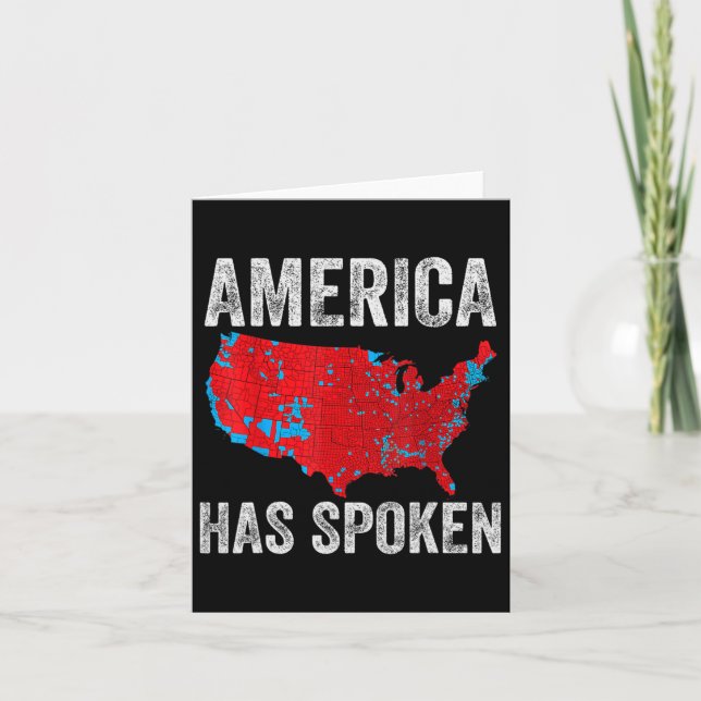 Amerika har talat i Karta under 2024. Kort (Framsida)