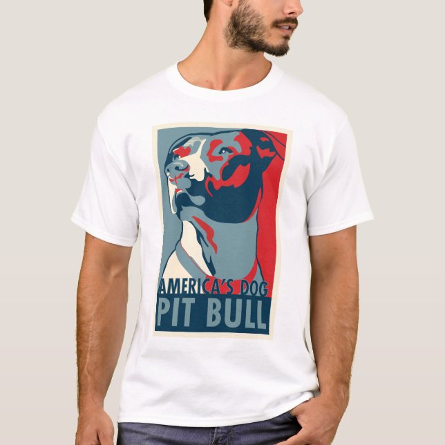 Amerika hund - GROPTJUR Tee (Framsida)