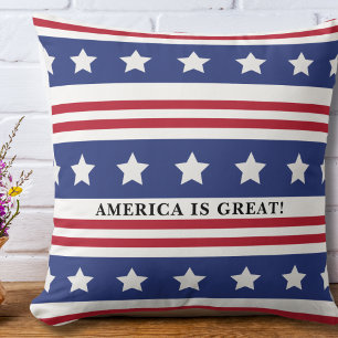 Amerika i Flagga är Underbart Kudde