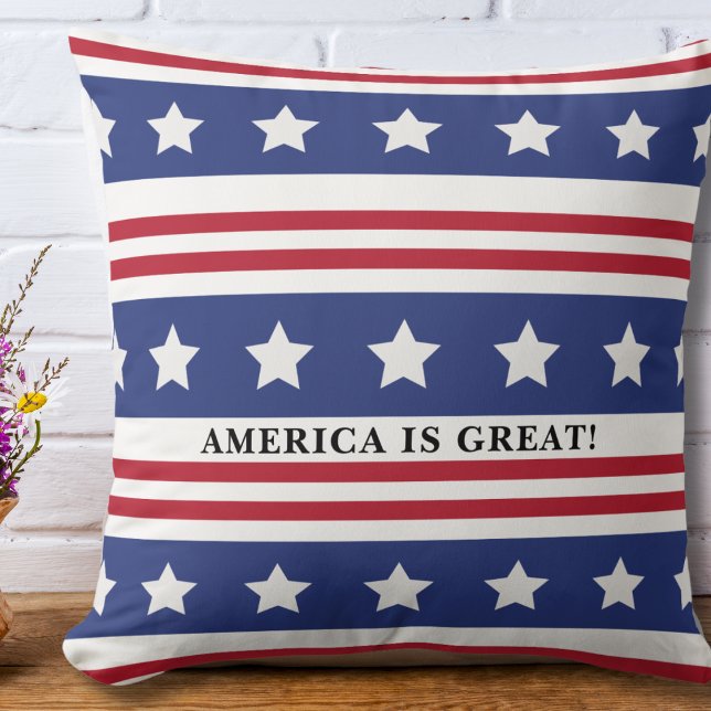 Amerika i Flagga är Underbart Kudde (Skapare uppladdad)