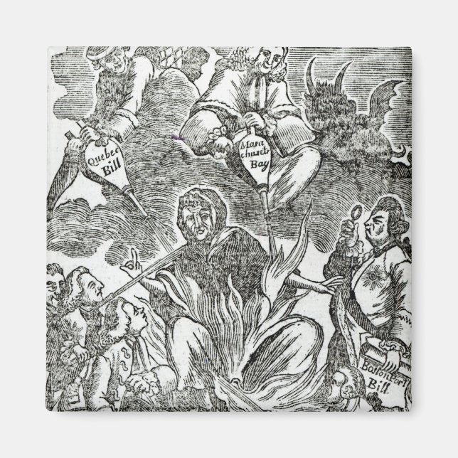 Amerika i Flames Magnet (Framsidan)
