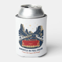Amerika i full färg burk kylare