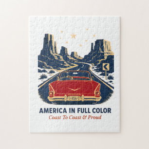 Amerika i full färg Pussel