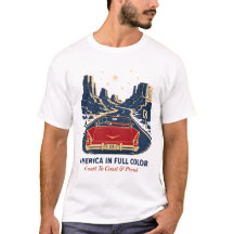 Amerika i full färg T-shirts