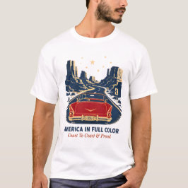 Amerika i full färg T-shirts