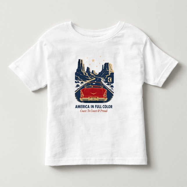 Amerika i full färg T-shirts (Framsida)