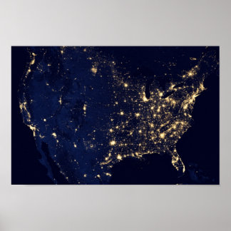Amerika i natt poster