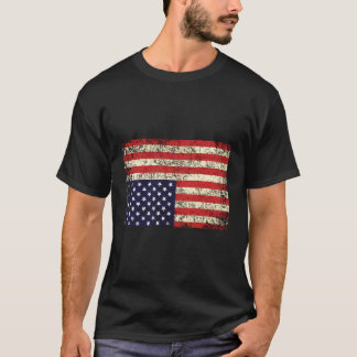 Amerika i nöd upp och ned på Flagga T Shirt