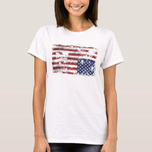 Amerika i nöd - upp och ned på Flagga T Shirt