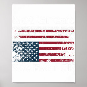 Amerika inte Underbar, inte ens okej amerikaner Re Poster