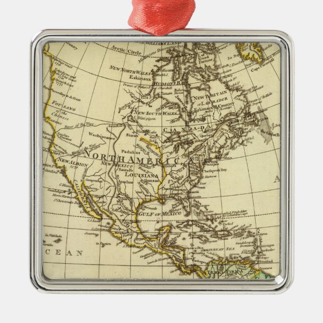 Amerika Julgransprydnad Metall (Framsidan)