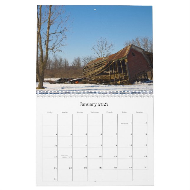 Amerika kalender för ladugårdar 2009 (Jan 2027)