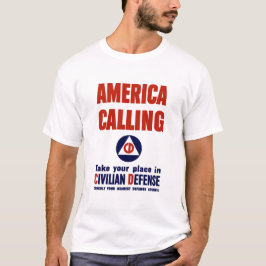 Amerika kalla -- Civilt försvar T-shirt
