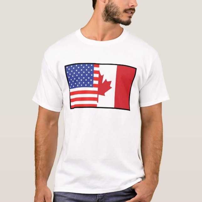 Amerika Kanada T-shirt (Framsida)